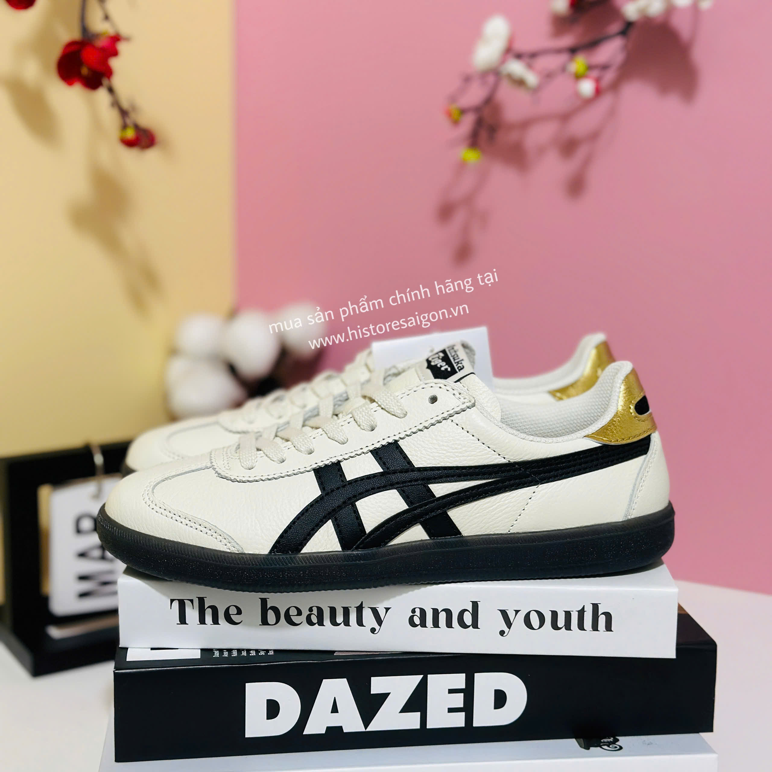 2612 - Giày Onitsuka Tiger Tokuten White Black Gold 1183B938-100 [HÀNG CHÍNH HÃNG]