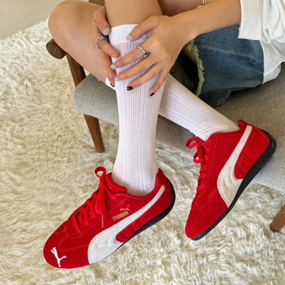 2593 - Giày Puma Speedcat OG Red White 401698-02 [HÀNG CHÍNH HÃNG]