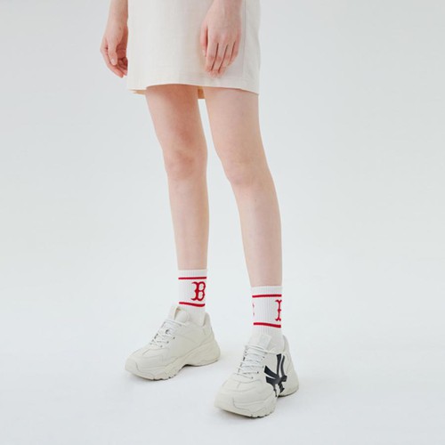 097 -  MLB Chunky Ny Trắng Kem - NY đen nghiêng - Code 32SHC1111-50B [HÀNG CHÍNH HÃNG]