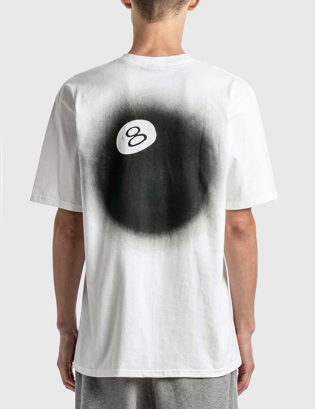 1386 - Áo Stussy 8 Ball Tea Pigment Dyed Trắng [HÀNG CHÍNH HÃNG]