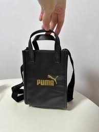 371 -  Túi Puma Core Up Mini Tote X-body Bag - Đen chữ Vàng [HÀNG CHÍNH HÃNG]
