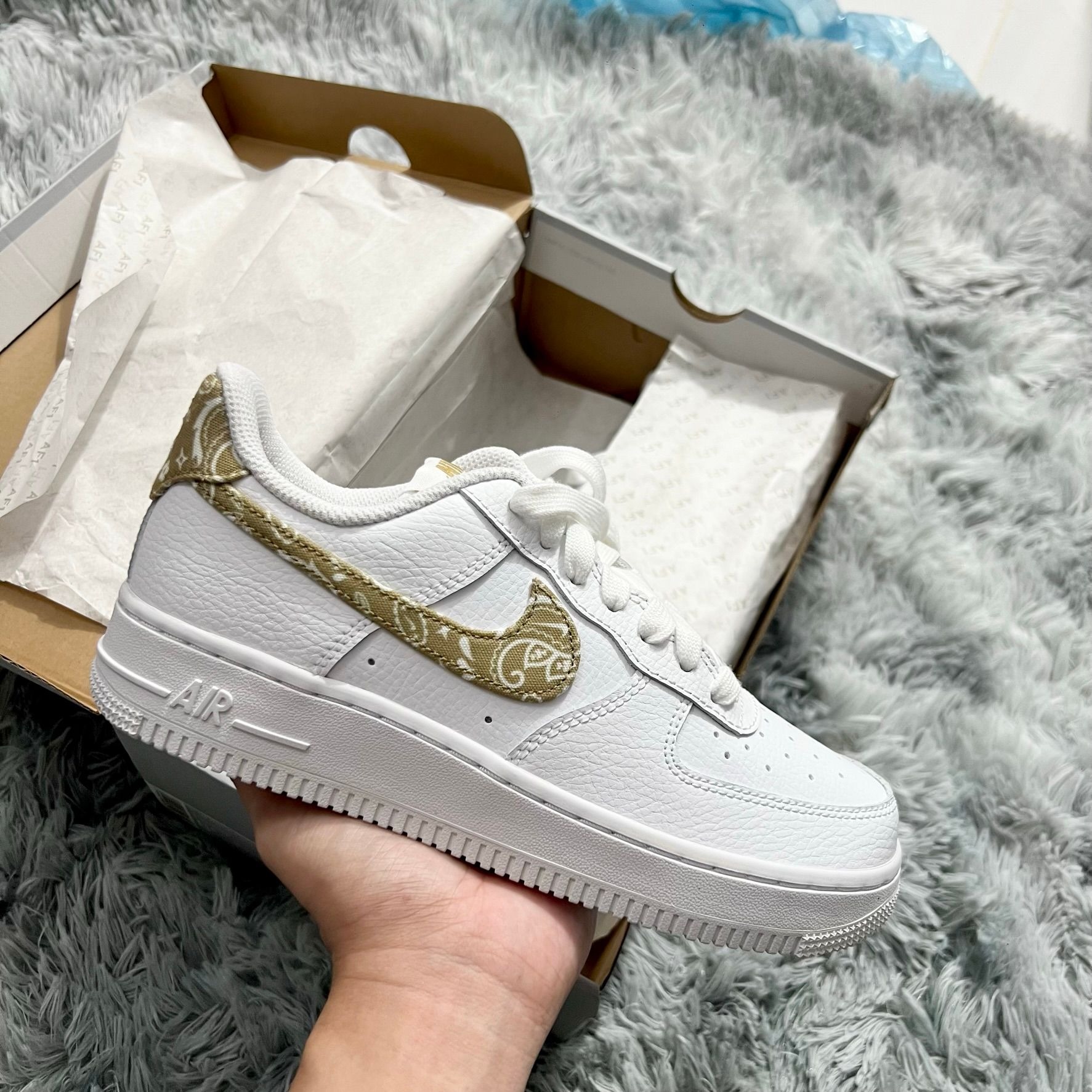 815 - Giày Nike Air Force 1 Low White Barely Paisley DJ9942 101 [HÀNG CHÍNH HÃNG]