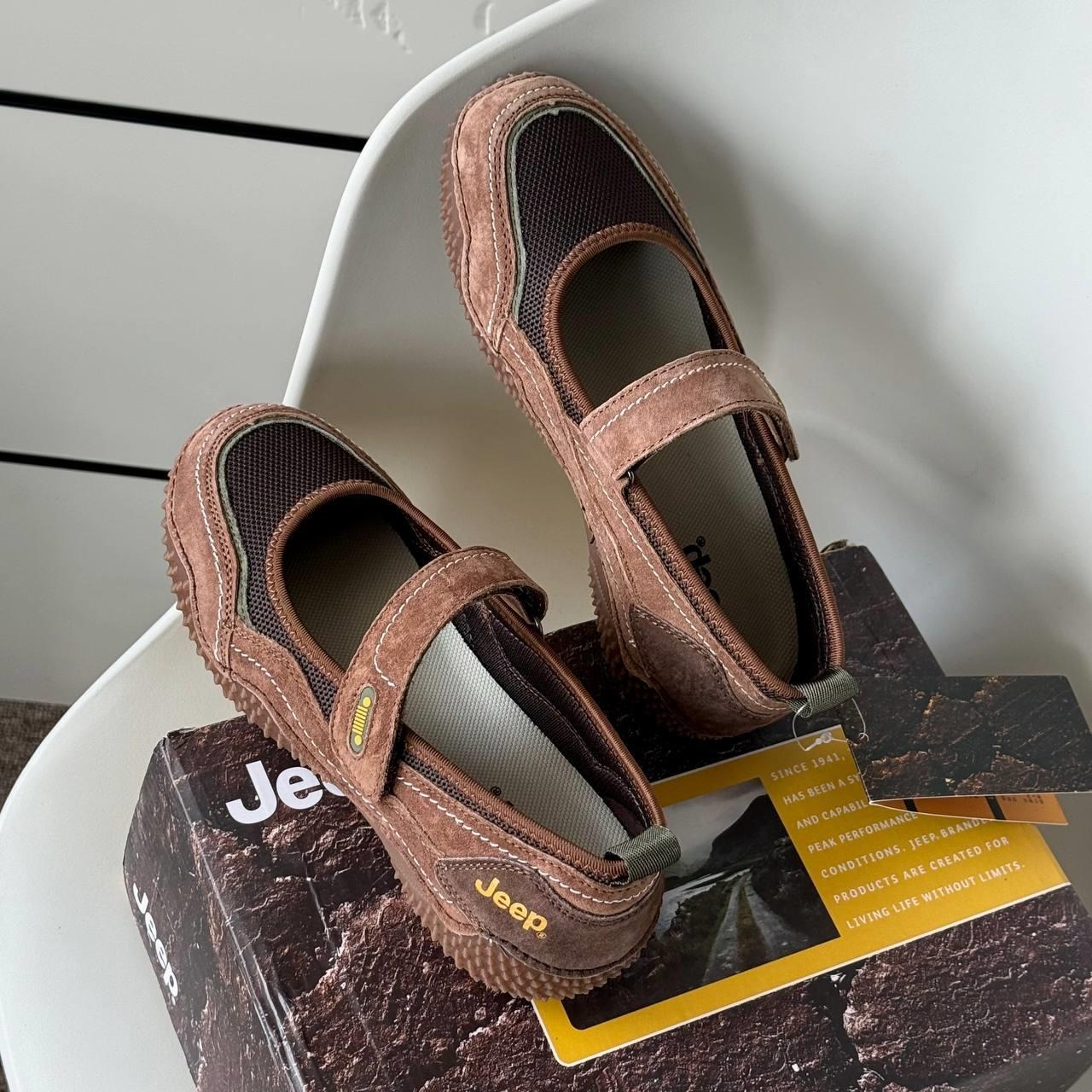 2044 - Giày Jeep The Spirit Mary Jane ''Spike Choco'' P651W13129 [HÀNG CHÍNH HÃNG]