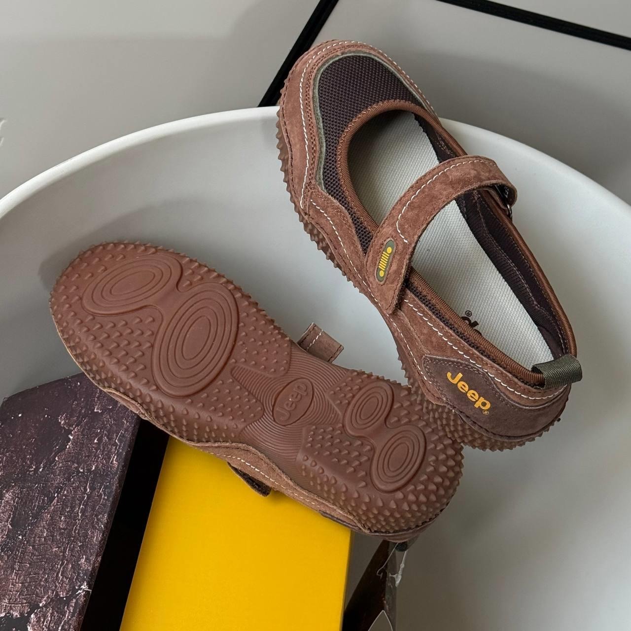 2044 - Giày Jeep The Spirit Mary Jane ''Spike Choco'' P651W13129 [HÀNG CHÍNH HÃNG]