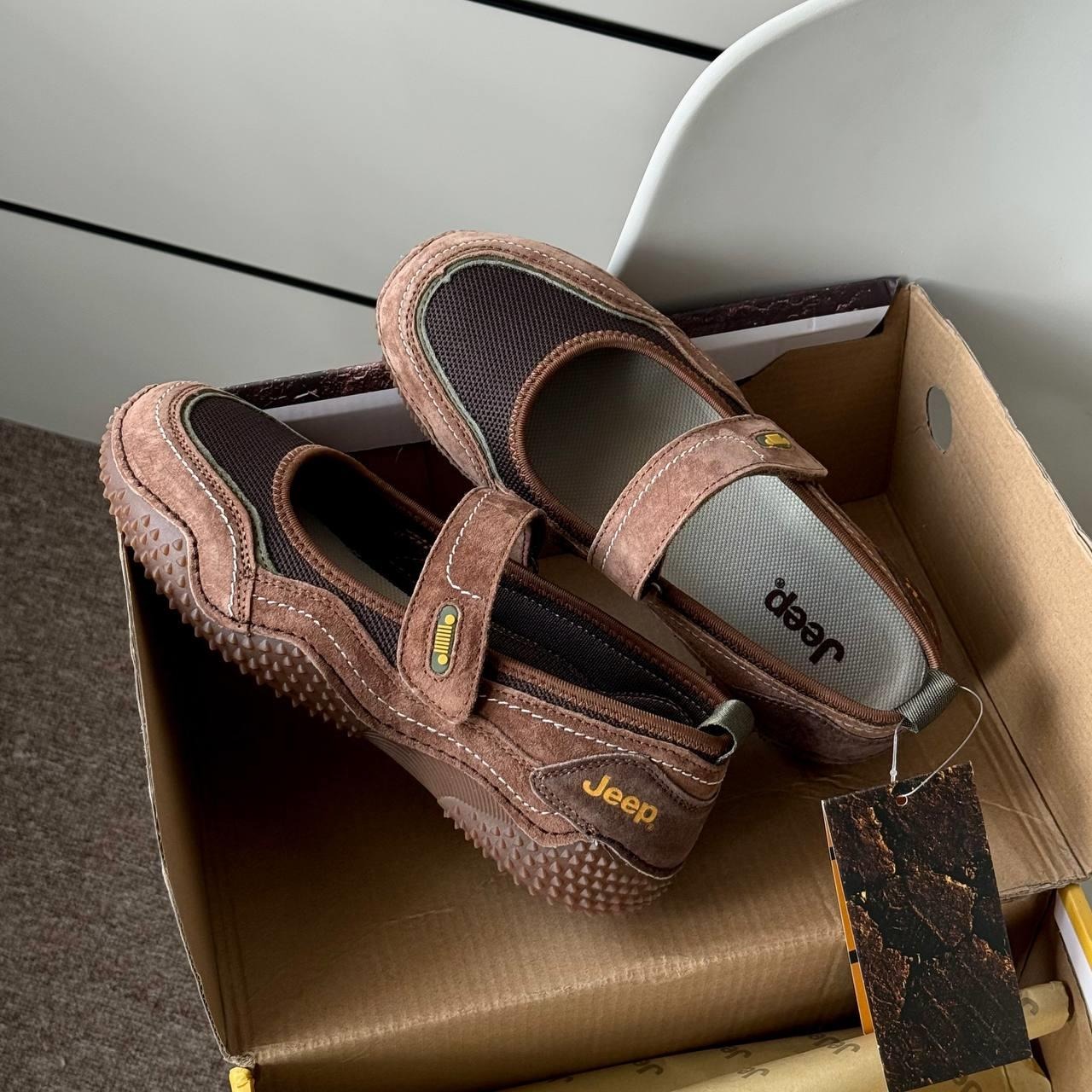 2044 - Giày Jeep The Spirit Mary Jane ''Spike Choco'' P651W13129 [HÀNG CHÍNH HÃNG]