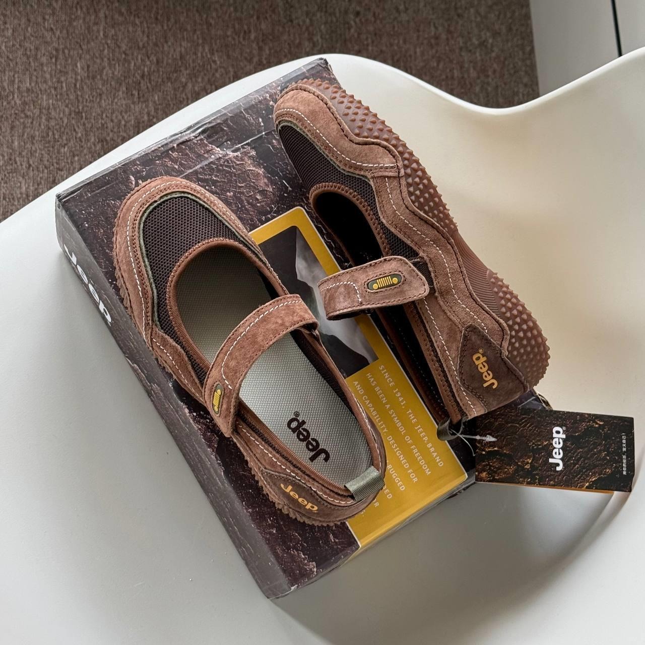 2044 - Giày Jeep The Spirit Mary Jane ''Spike Choco'' P651W13129 [HÀNG CHÍNH HÃNG]