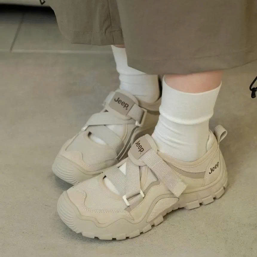 2745 - Giày Jeep Mary Jane Velcro ''Grey'' PD241WAS873 [HÀNG CHÍNH HÃNG]