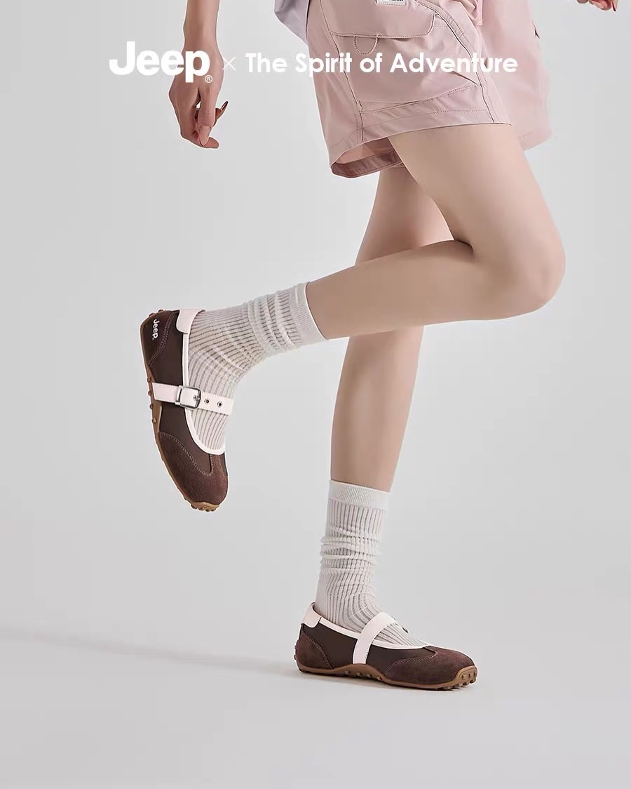 2744 - Giày Jeep Mary Jane Vintage Suede Brown 2026 | P661W134104 [HÀNG CHÍNH HÃNG]