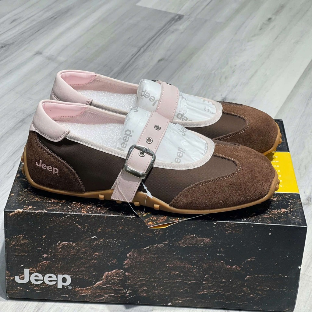 2744 - Giày Jeep Mary Jane Vintage Suede Brown 2026 | P661W134104 [HÀNG CHÍNH HÃNG]
