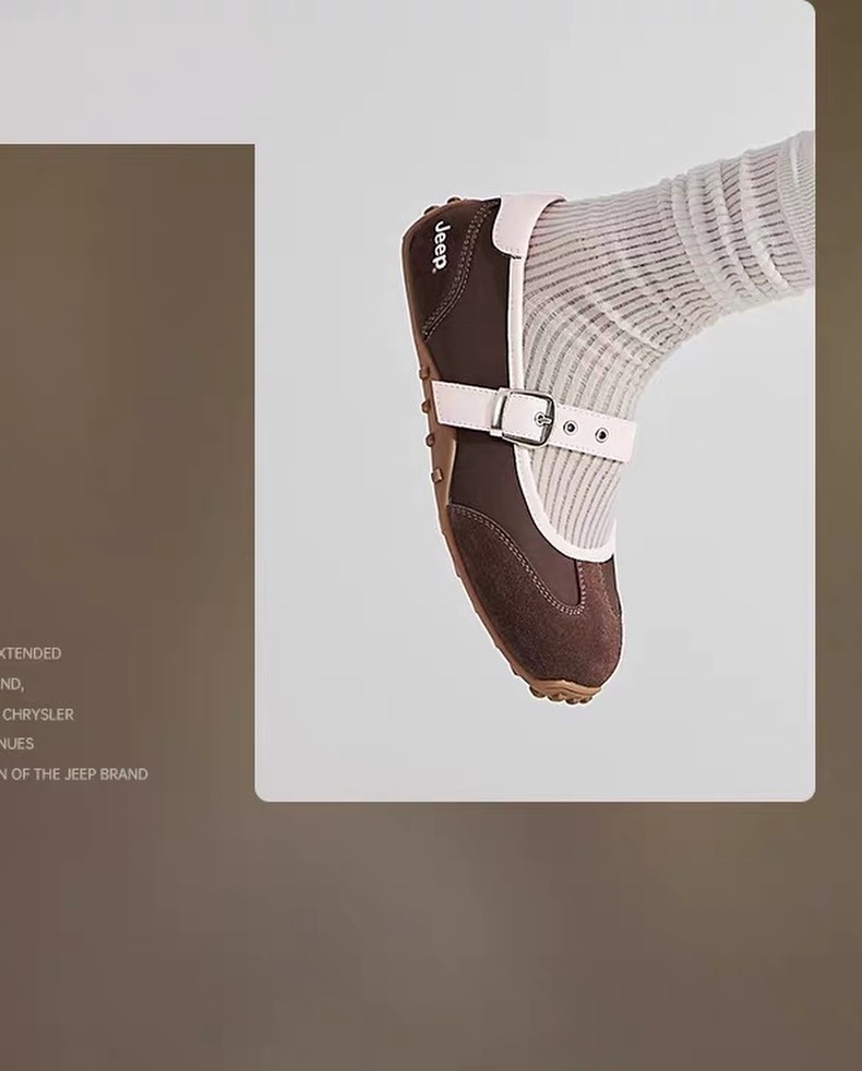 2744 - Giày Jeep Mary Jane Vintage Suede Brown 2026 | P661W134104 [HÀNG CHÍNH HÃNG]