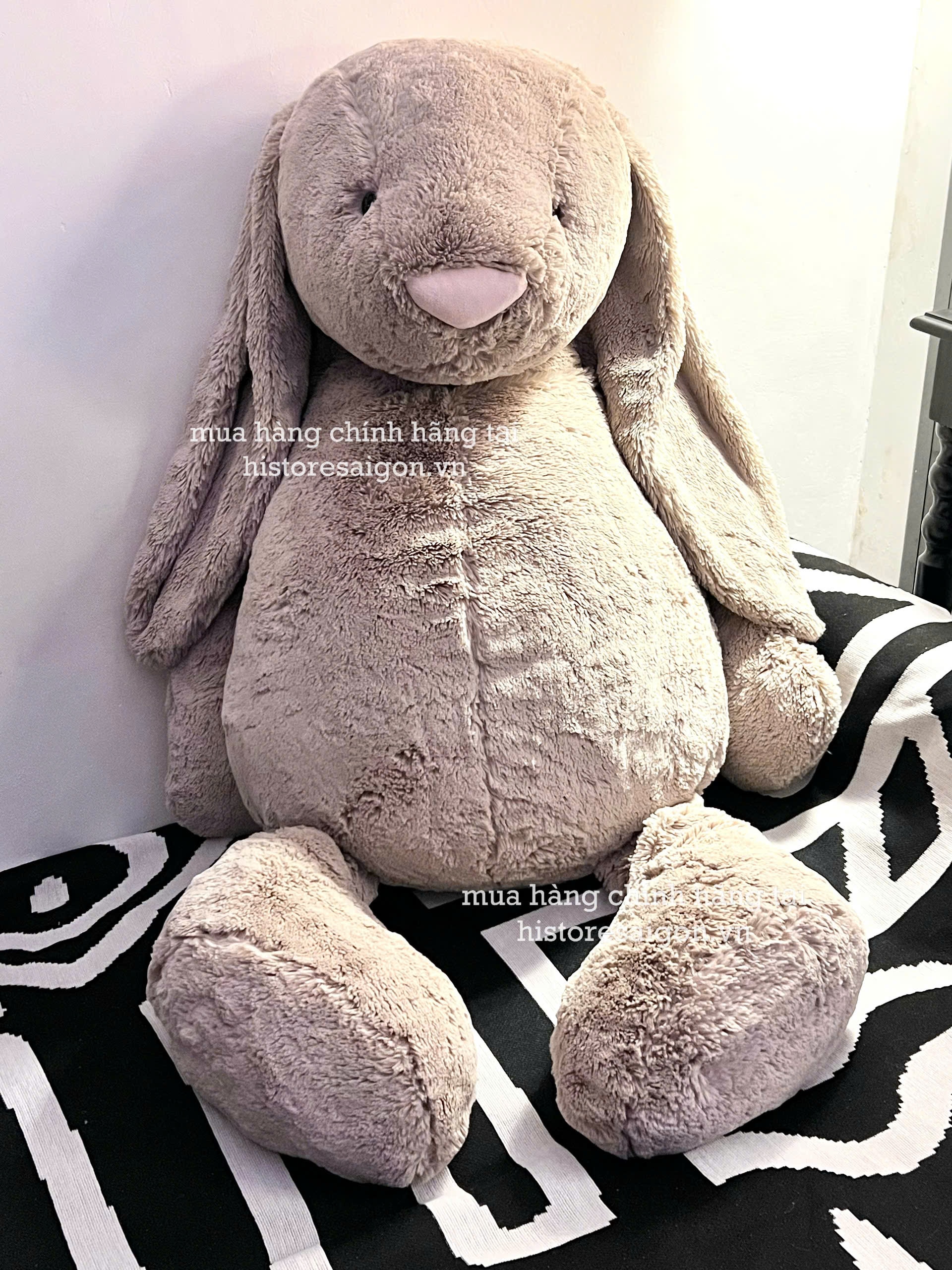 2058 -  Jellycat Bashful Bunny Beige Really Really Big 108cm [HÀNG CHÍNH HÃNG]