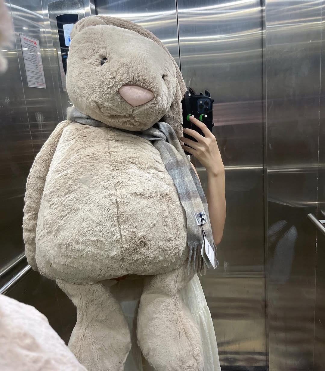 2058 -  Jellycat Bashful Bunny Beige Really Really Big 108cm [HÀNG CHÍNH HÃNG]