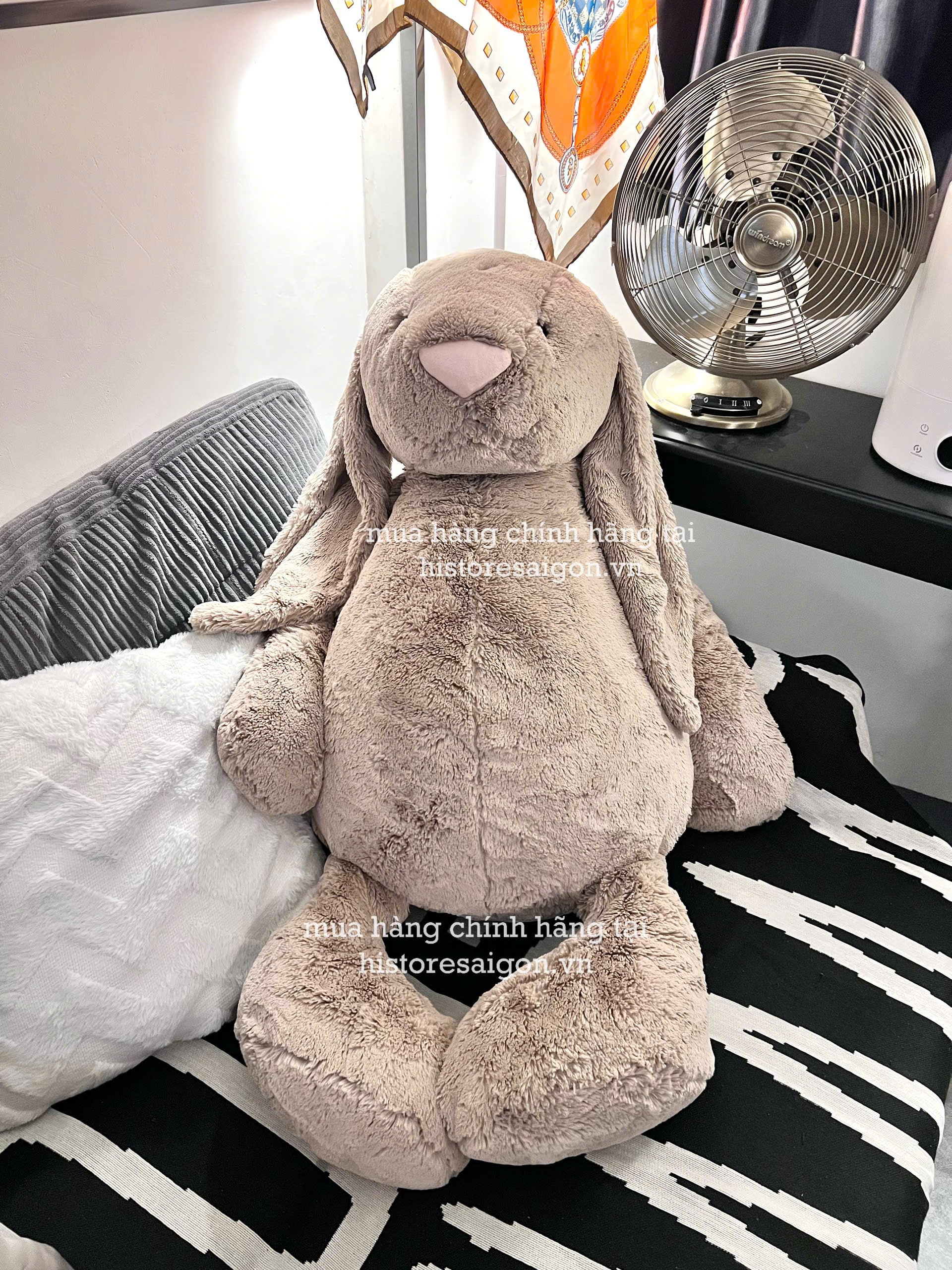 2058 -  Jellycat Bashful Bunny Beige Really Really Big 108cm [HÀNG CHÍNH HÃNG]