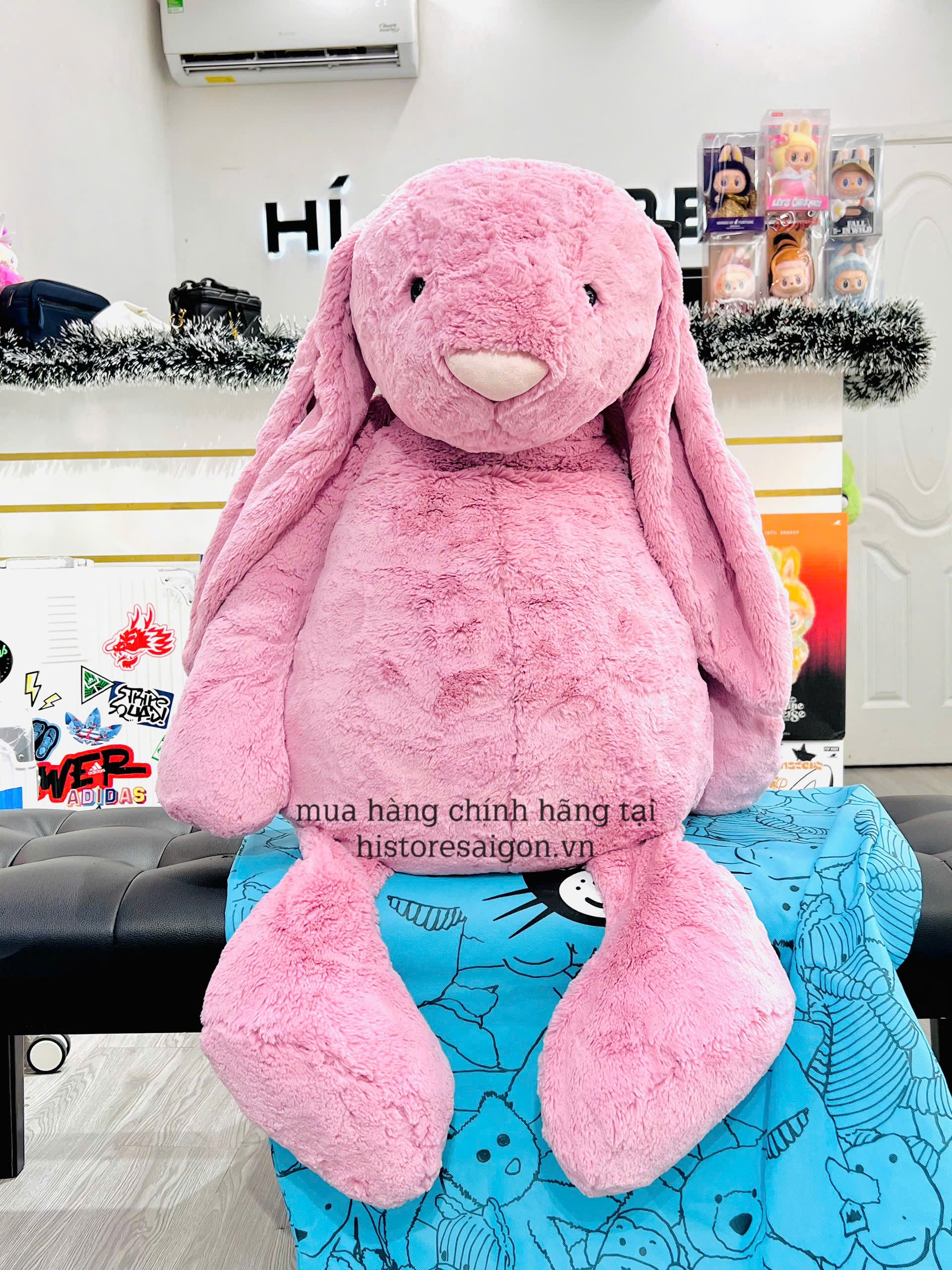 2067 - JellyCat 108cm Bunny Tulip Hồng - Jellycat Bashful Bunny Tulip Really Really Big 108cm [HÀNG CHÍNH HÃNG]
