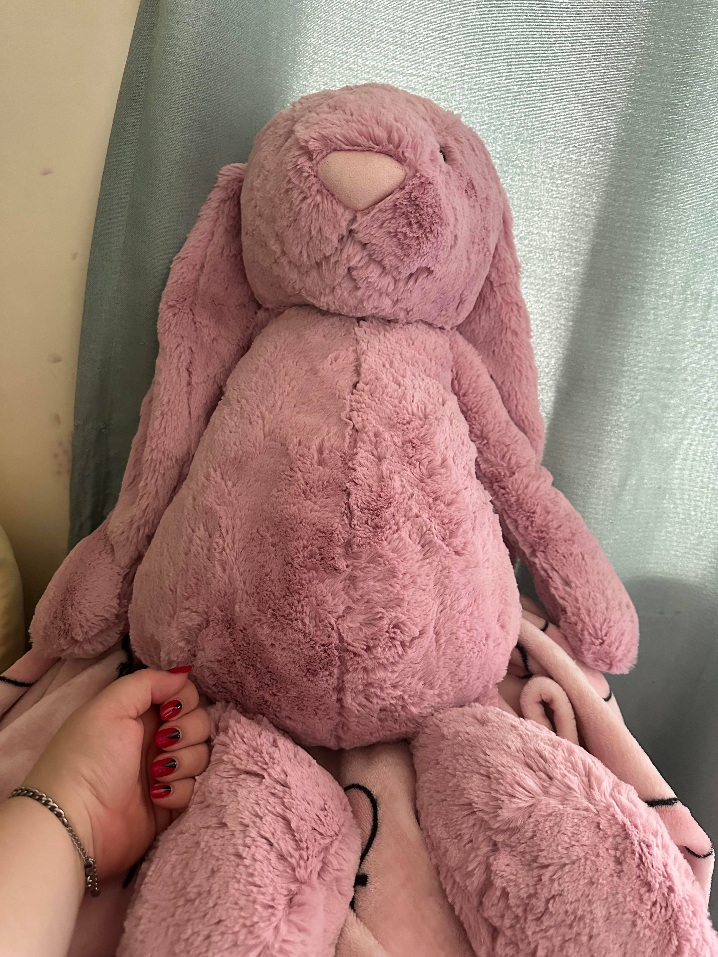 2116 - JellyCat 67cm Bunny Tulip Hồng - Jellycat Bashful Tulip Bunny 67cm [HÀNG CHÍNH HÃNG]