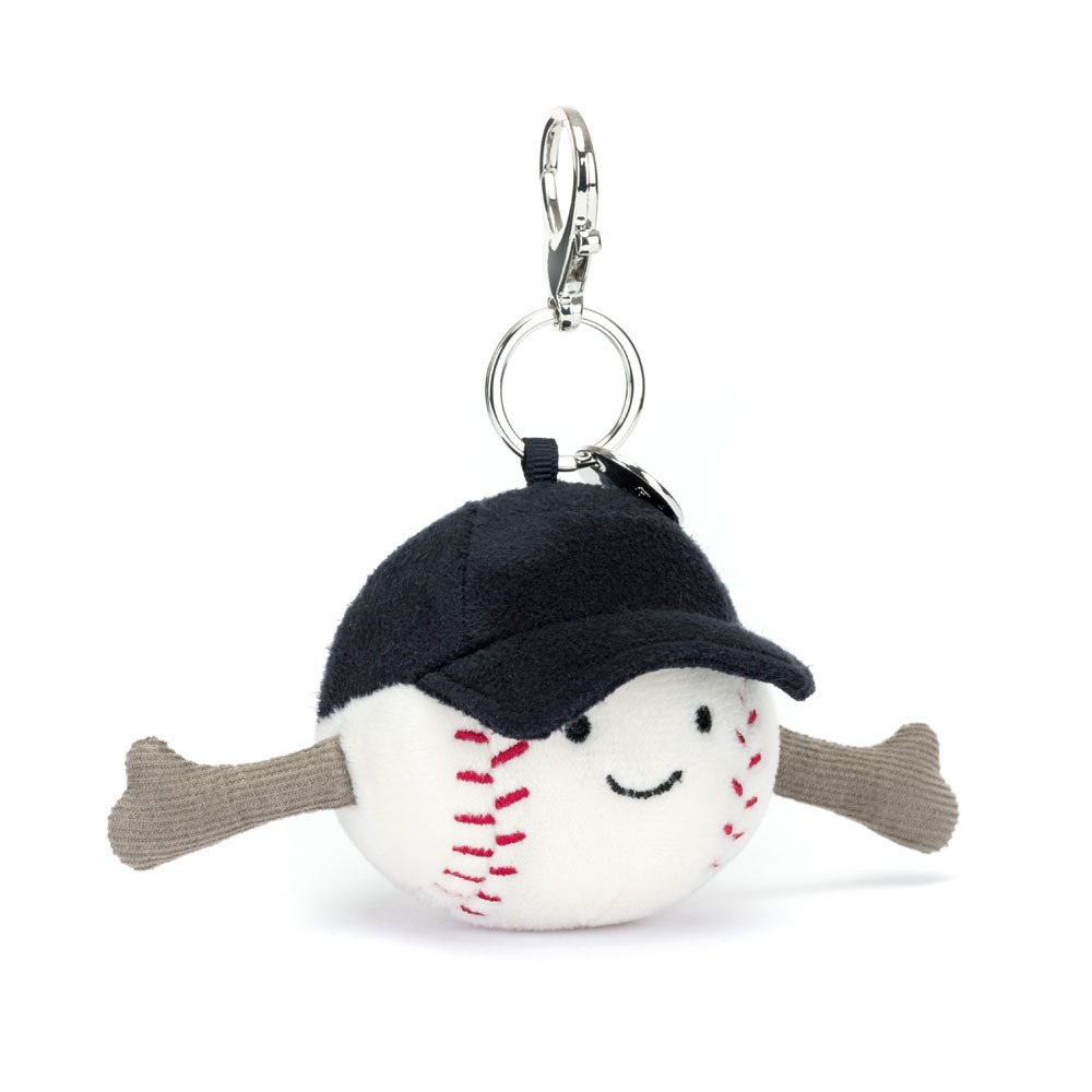 2671 - Jellycat Amuseables Sports Baseball Bag Charm 12cm [HÀNG CHÍNH HÃNG]