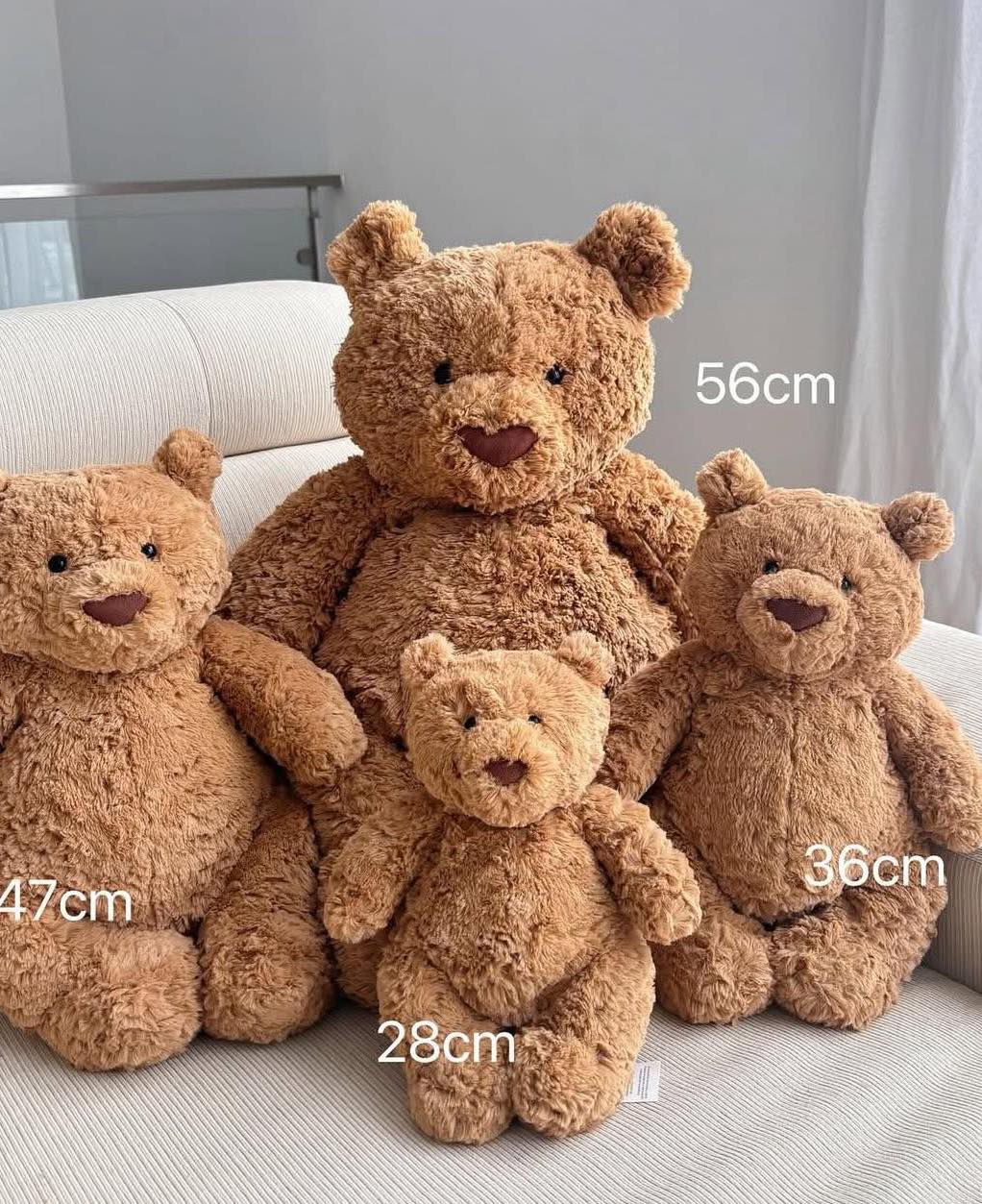 Jellycat Bartholomew Bear Really Big 56cm | Chính Hãng - Giao Nhanh