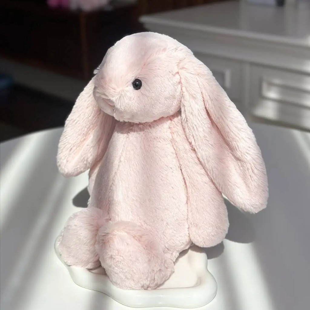 2143 - JellyCat Bashful Bunny Blush 31cm - Jellycat Bashful Blush Bunny Medium 31cm Màu Hồng Đào [HÀNG CHÍNH HÃNG]
