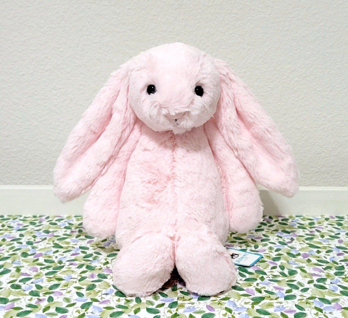 2143 - JellyCat Bashful Bunny Blush 31cm - Jellycat Bashful Blush Bunny Medium 31cm Màu Hồng Đào [HÀNG CHÍNH HÃNG]