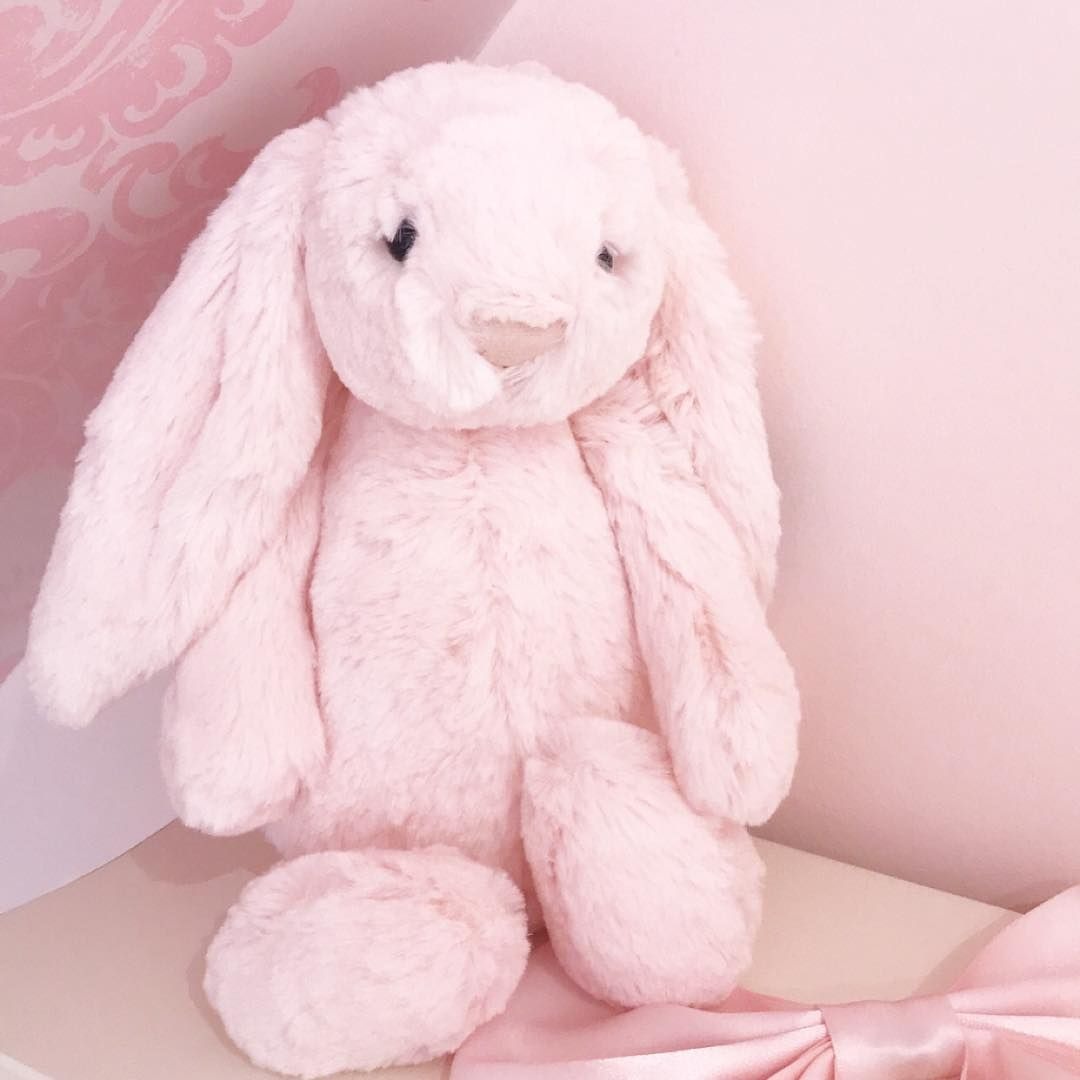 2143 - JellyCat Bashful Bunny Blush 31cm - Jellycat Bashful Blush Bunny Medium 31cm Màu Hồng Đào [HÀNG CHÍNH HÃNG]