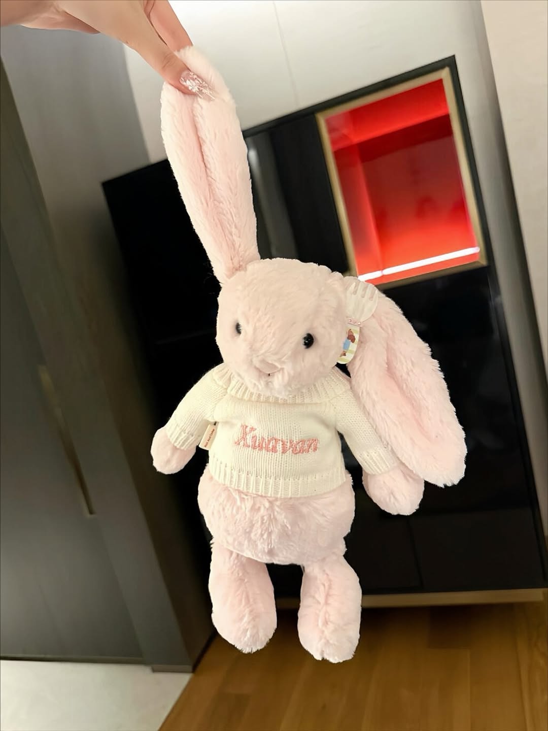 2143 - JellyCat Bashful Bunny Blush 31cm - Jellycat Bashful Blush Bunny Medium 31cm Màu Hồng Đào [HÀNG CHÍNH HÃNG]