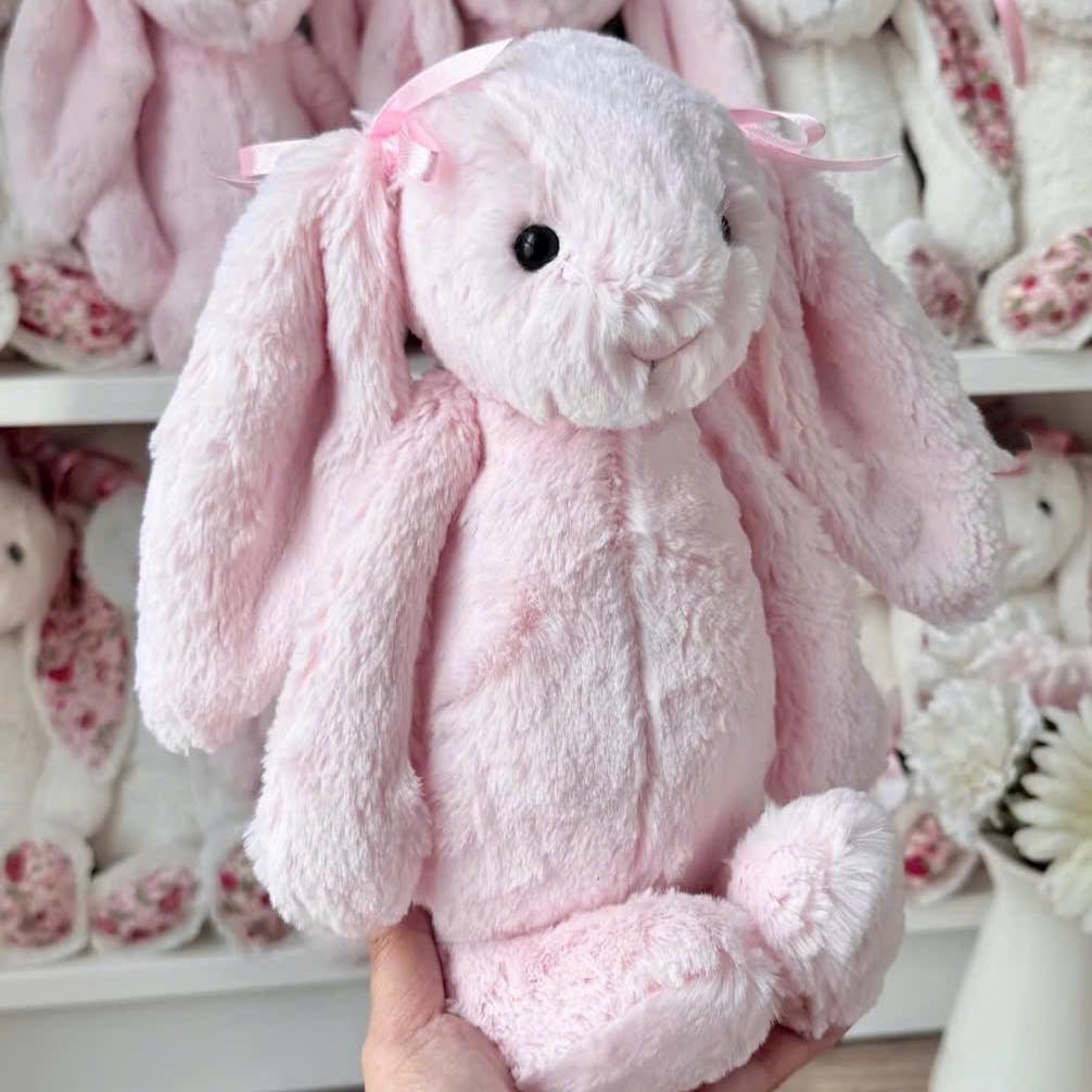 2167 - JellyCat Bashful Bunny Pink 31cm - Jellycat Bashful Pink Bunny Medium 31cm Màu Hồng Sakura [HÀNG CHÍNH HÃNG]