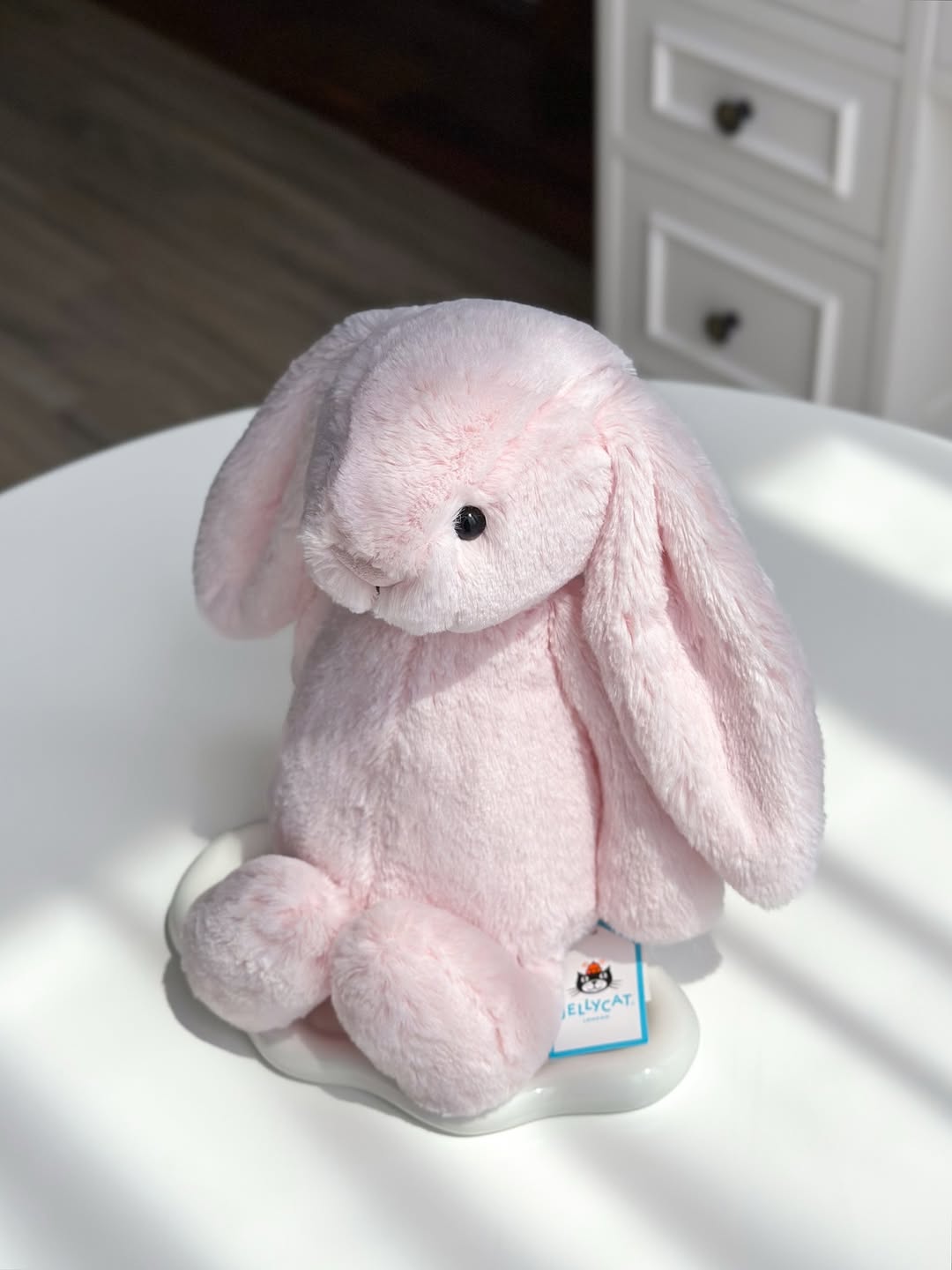 2167 - JellyCat Bashful Bunny Pink 31cm - Jellycat Bashful Pink Bunny Medium 31cm Màu Hồng Sakura [HÀNG CHÍNH HÃNG]