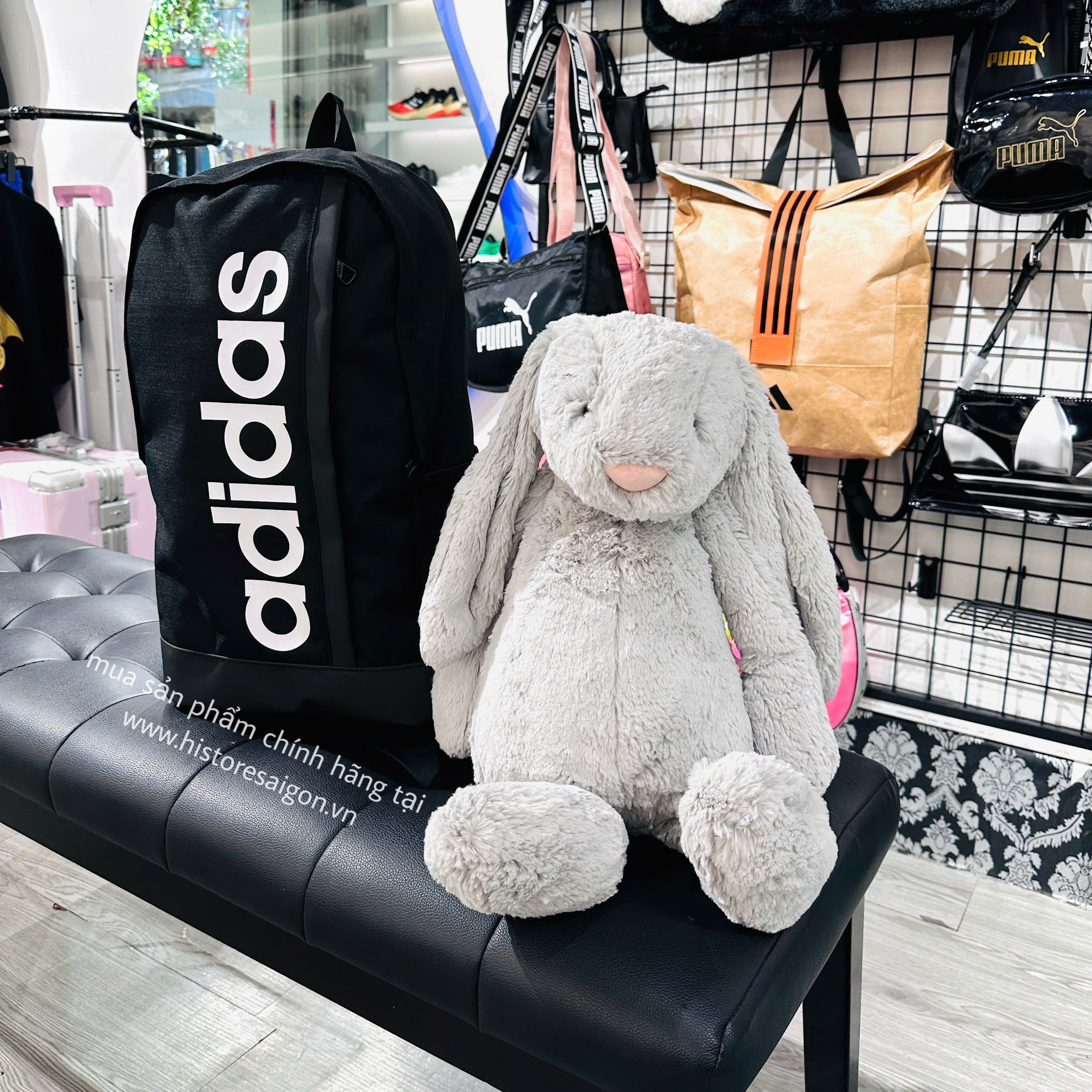 2580 - JellyCat Bashful Bunny Silver 50cm - Jellycat Bashful Silver Bunny Huge 50cm [HÀNG CHÍNH HÃNG]