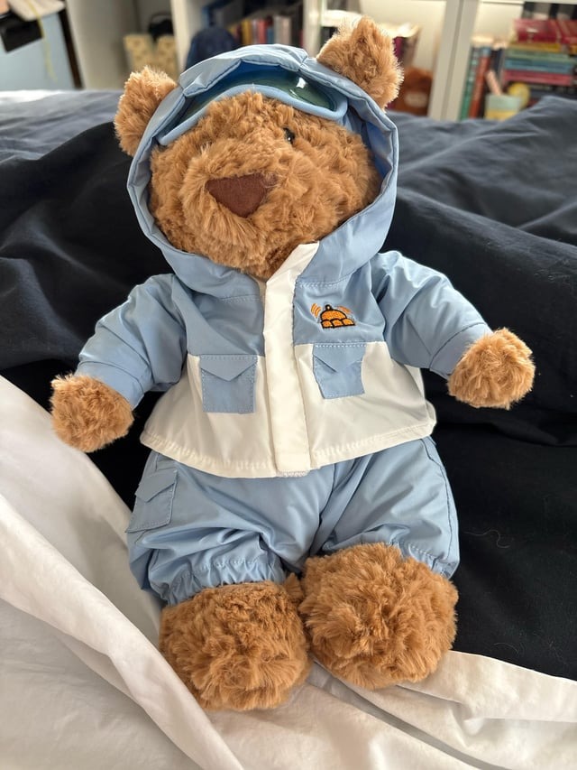 2083 - JellyCat Bear Bartholomew Snow Suit 31cm - JellyCat Bartholomew Bear Snow Suit Medium 31cm [HÀNG CHÍNH HÃNG]