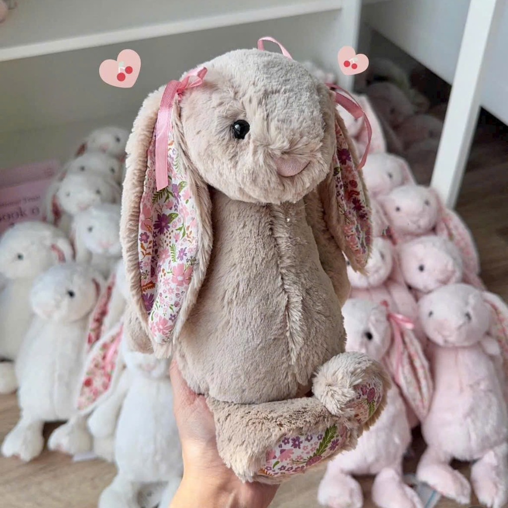 2181 - JellyCat Blossom Bunny Beige 'Petal' 31cm - Jellycat Blossom Cream Bunny Beige 'Petal' Medium 31cm [HÀNG CHÍNH HÃNG]