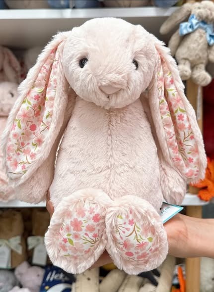 2187 - JellyCat Blossom Bunny Blush Cherry 31cm - Jellycat Blossom Cream Bunny Blush Cherry Medium 31cm [HÀNG CHÍNH HÃNG]