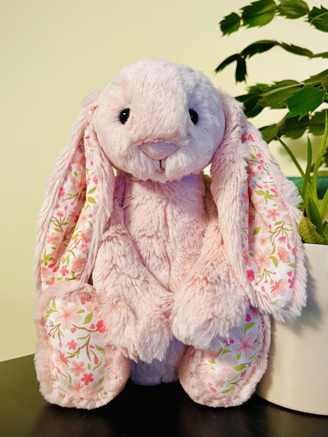 2187 - JellyCat Blossom Bunny Blush Cherry 31cm - Jellycat Blossom Cream Bunny Blush Cherry Medium 31cm [HÀNG CHÍNH HÃNG]