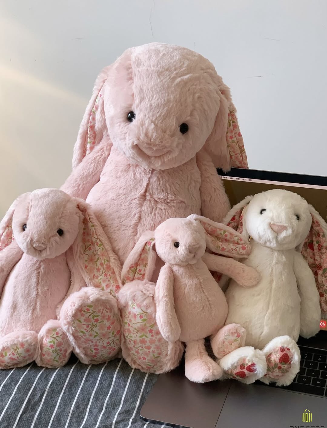 2654 - Jellycat Blossom Bunny Blush Cherry Huge 51cm [HÀNG CHÍNH HÃNG]