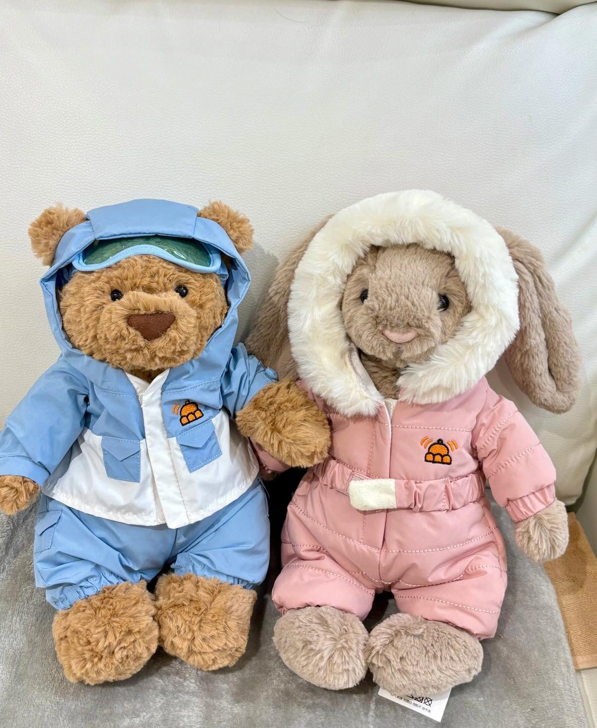 2084 - JellyCat Bunny Bashful Snow Suit 31cm - JellyCat Bashful Bunny Snow Suit Medium 31cm [HÀNG CHÍNH HÃNG]