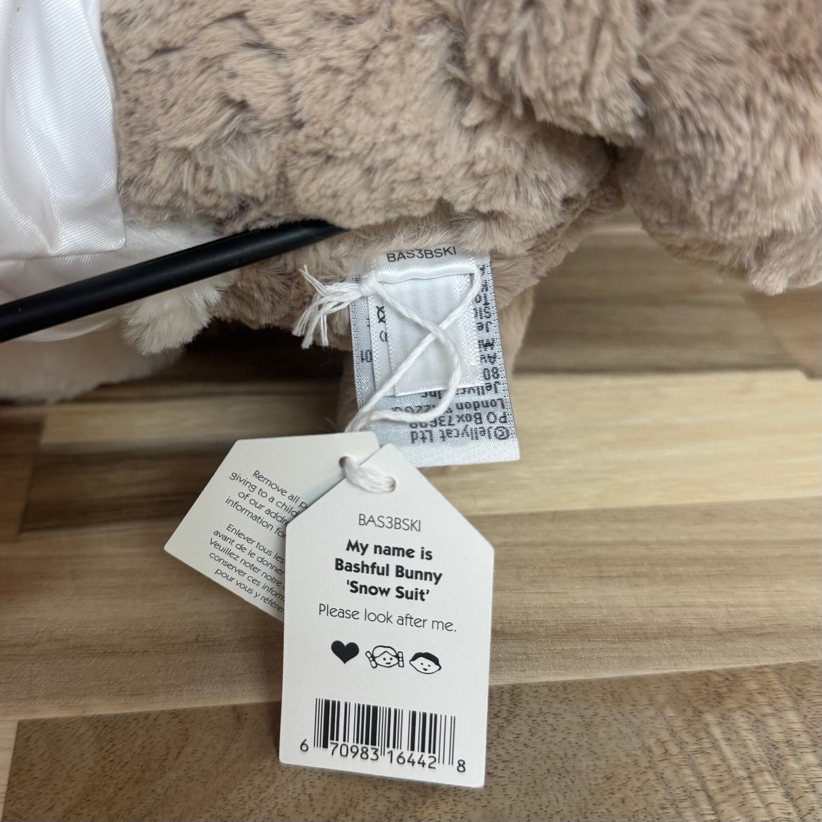 2084 - JellyCat Bunny Bashful Snow Suit 31cm - JellyCat Bashful Bunny Snow Suit Medium 31cm [HÀNG CHÍNH HÃNG]