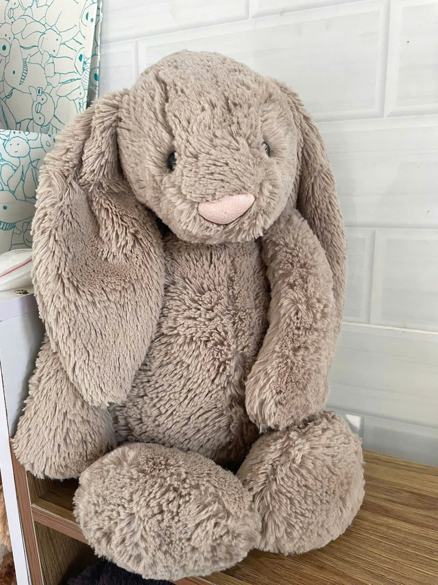 2259 - JellyCat Bunny Beige Bashful 36cm - Jellycat Bashful Bunny Beige Large 36cm [HÀNG CHÍNH HÃNG]