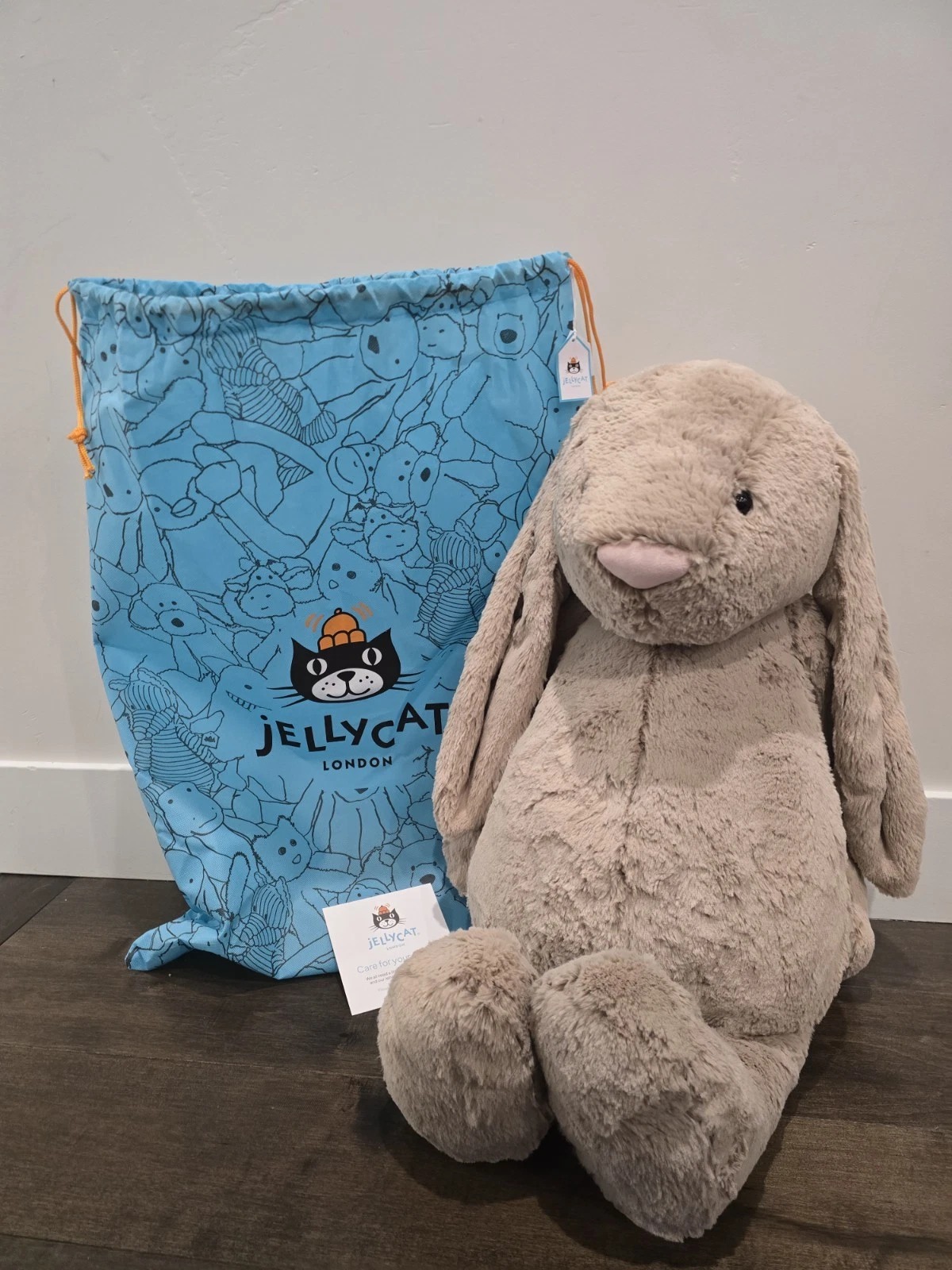 2259 - JellyCat Bunny Beige Bashful 36cm - Jellycat Bashful Bunny Beige Large 36cm [HÀNG CHÍNH HÃNG]