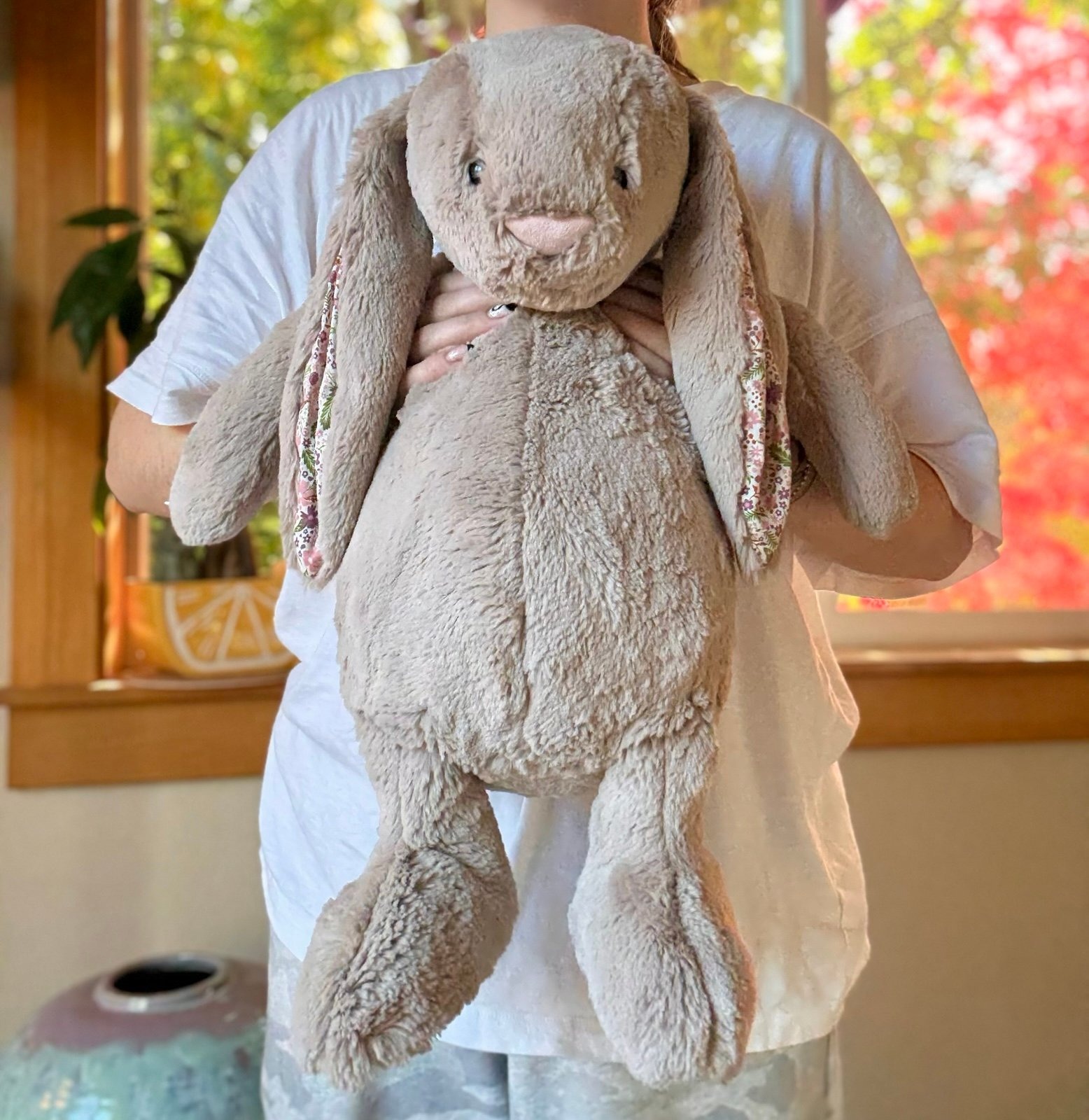 2156 - JellyCat Bunny Blossom Beige 'Petal' 51cm - JellyCat Blossom Beige Bunny Petal Huge 51cm [HÀNG CHÍNH HÃNG]