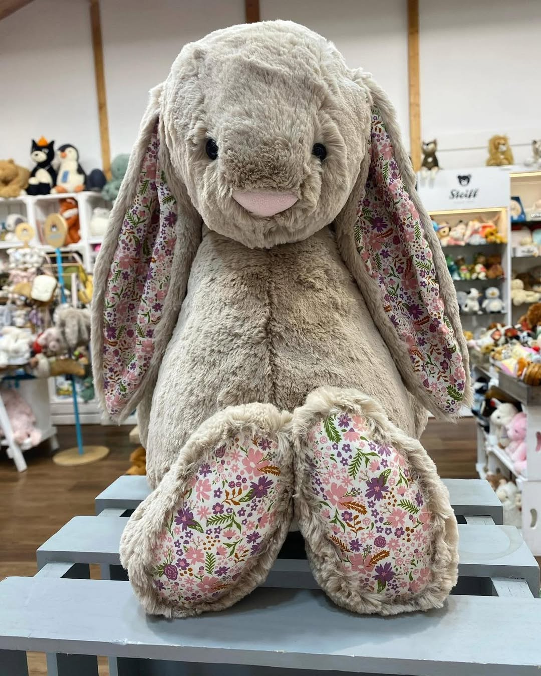 2156 - JellyCat Bunny Blossom Beige 'Petal' 51cm - JellyCat Blossom Beige Bunny Petal Huge 51cm [HÀNG CHÍNH HÃNG]