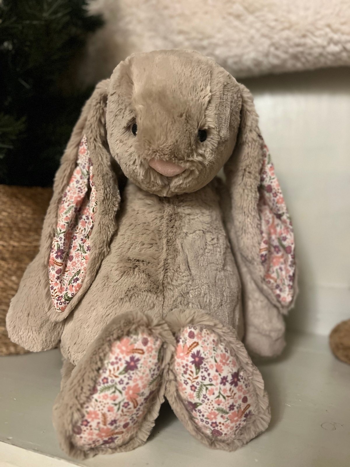 2156 - JellyCat Bunny Blossom Beige 'Petal' 51cm - JellyCat Blossom Beige Bunny Petal Huge 51cm [HÀNG CHÍNH HÃNG]