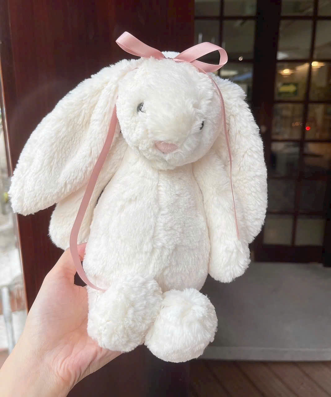 2082 - JellyCat Bunny Cream Bashful 31cm - Jellycat Bashful Bunny Cream Medium 31cm [HÀNG CHÍNH HÃNG]