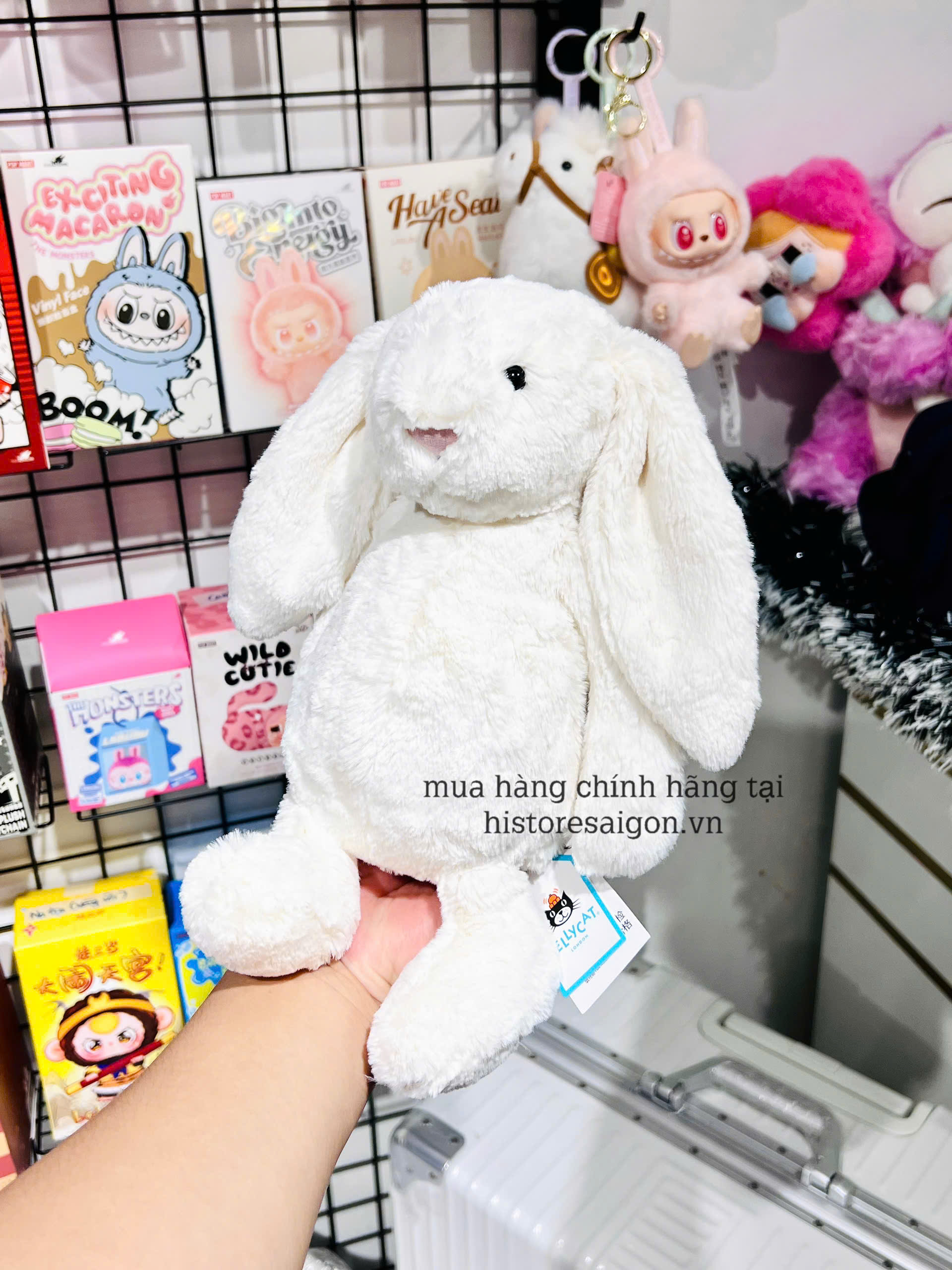 2082 - JellyCat Bunny Cream Bashful 31cm - Jellycat Bashful Bunny Cream Medium 31cm [HÀNG CHÍNH HÃNG]