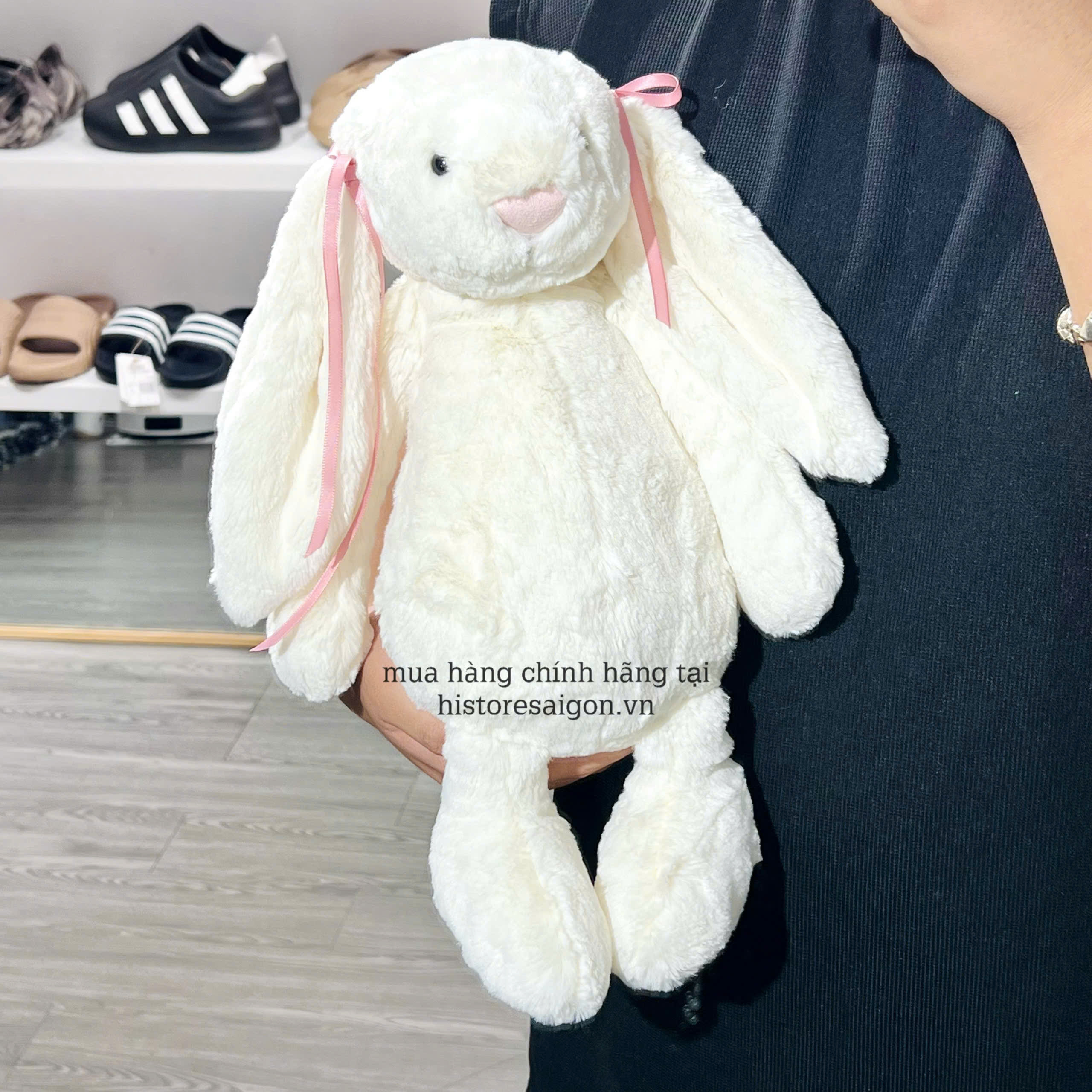 2101 - JellyCat Bunny Cream Bashful 36cm - Jellycat Bashful Bunny Cream Large 36cm [HÀNG CHÍNH HÃNG]