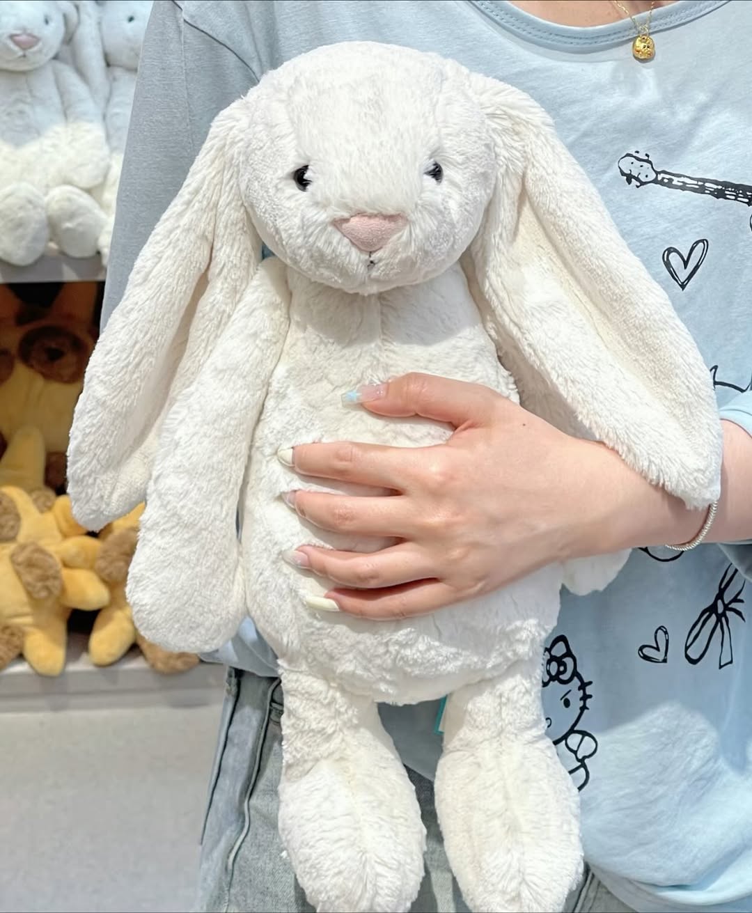 2101 - JellyCat Bunny Cream Bashful 36cm - Jellycat Bashful Bunny Cream Large 36cm [HÀNG CHÍNH HÃNG]