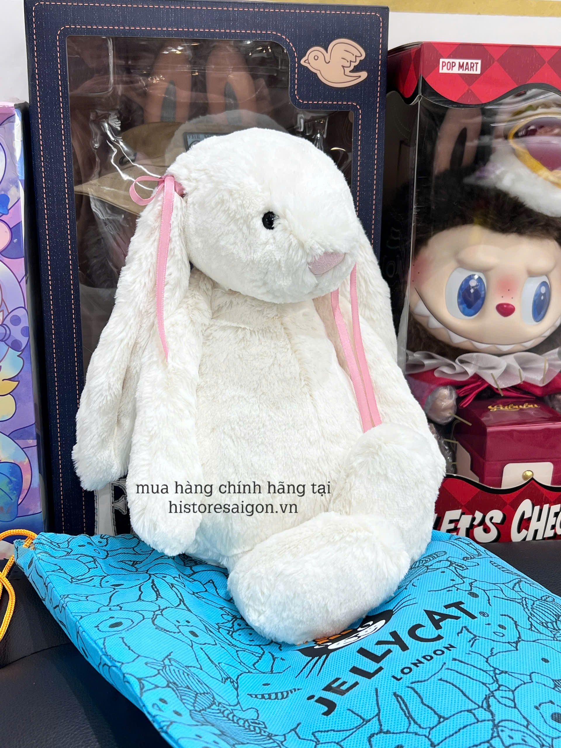 2101 - JellyCat Bunny Cream Bashful 36cm - Jellycat Bashful Bunny Cream Large 36cm [HÀNG CHÍNH HÃNG]