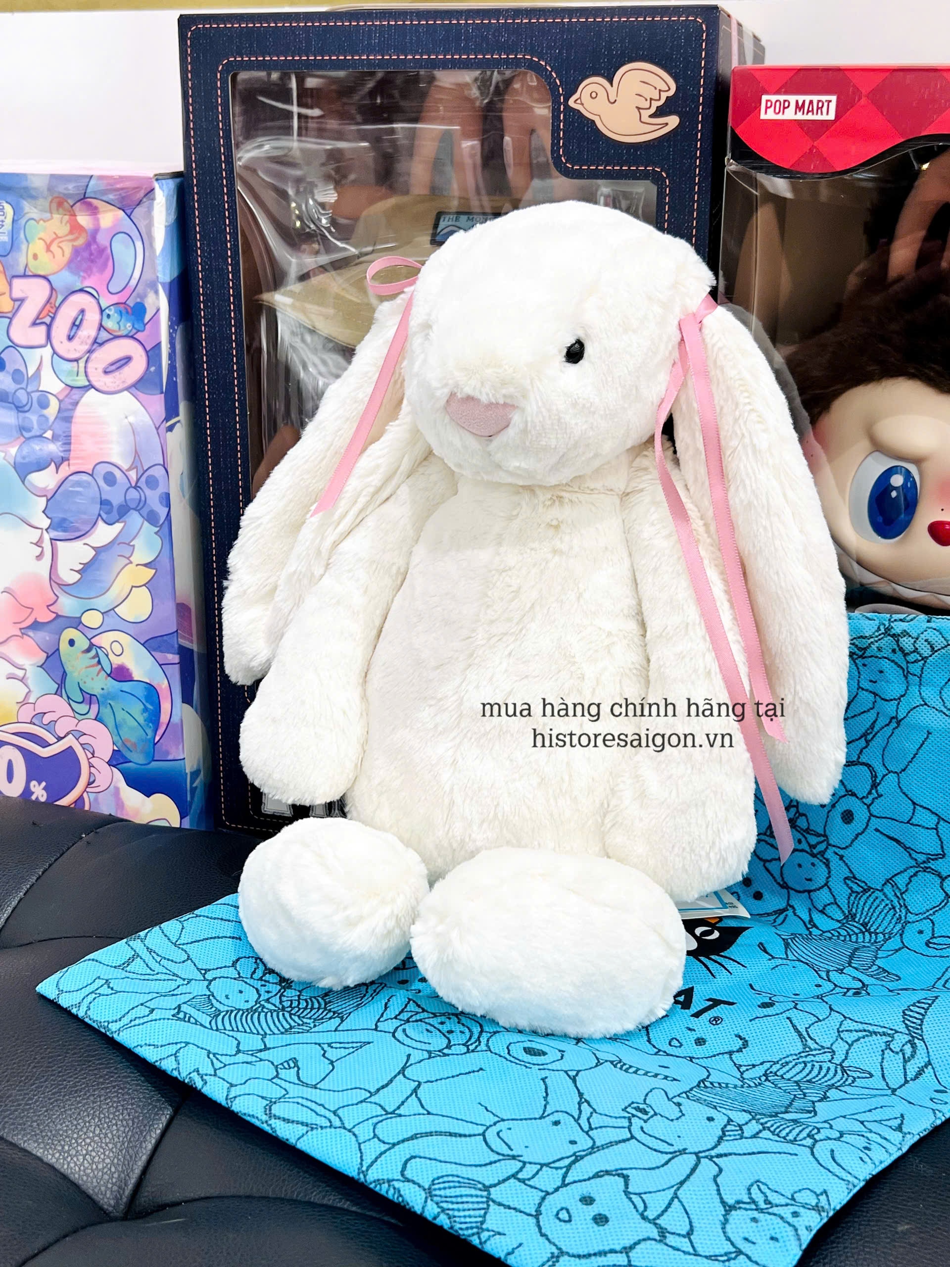 2101 - JellyCat Bunny Cream Bashful 36cm - Jellycat Bashful Bunny Cream Large 36cm [HÀNG CHÍNH HÃNG]
