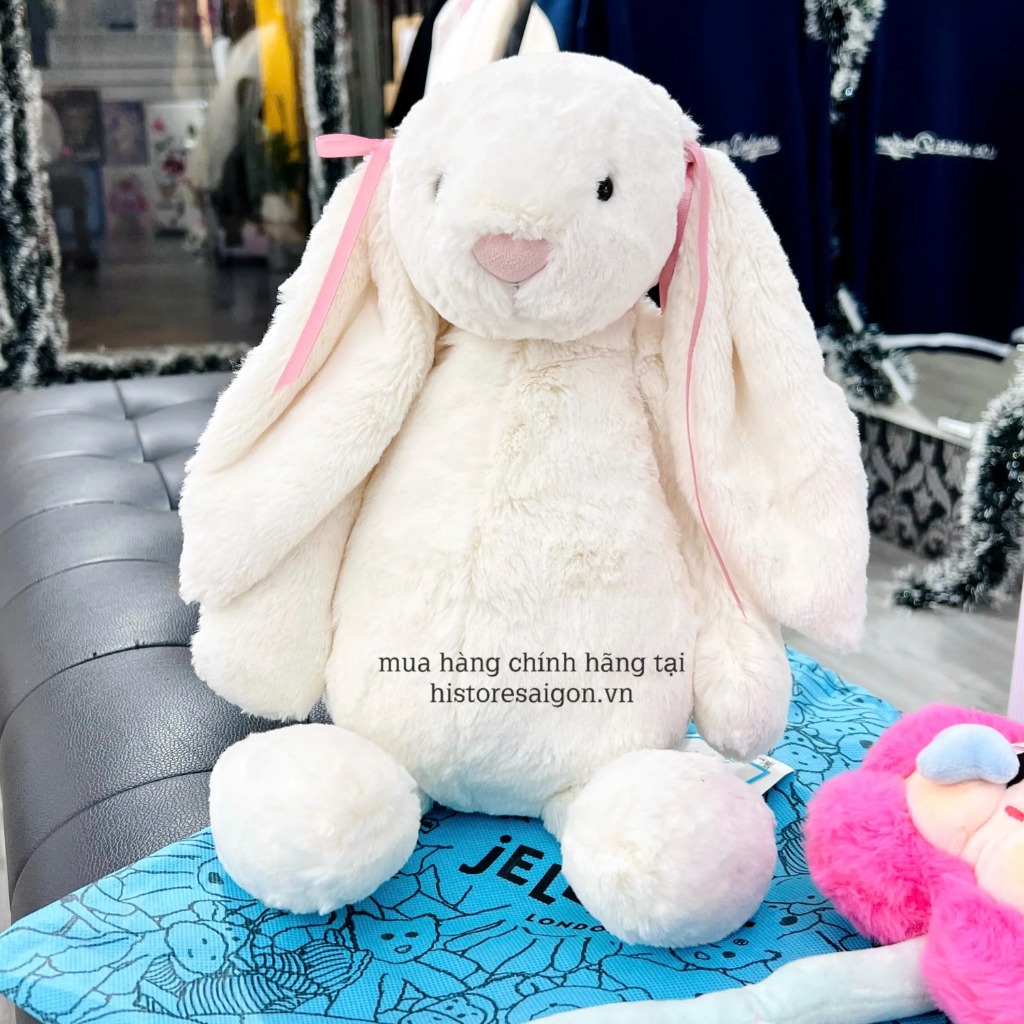 2101 - JellyCat Bunny Cream Bashful 36cm - Jellycat Bashful Bunny Cream Large 36cm [HÀNG CHÍNH HÃNG]