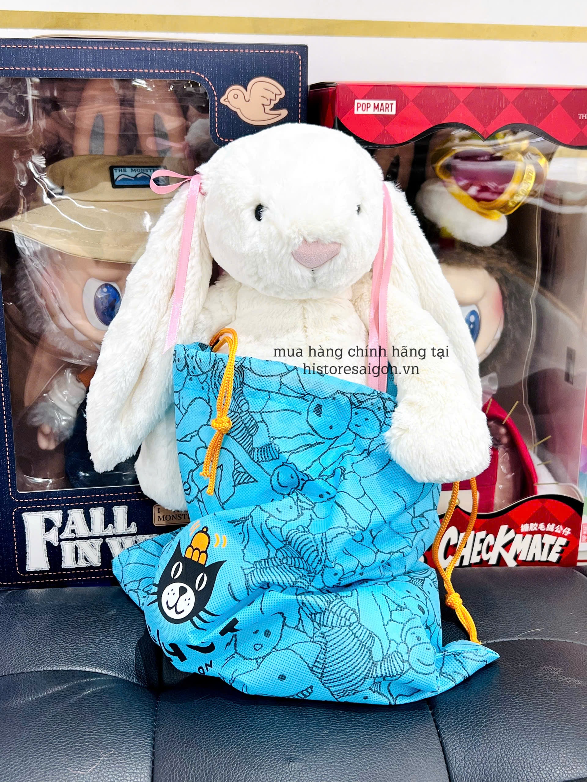 2101 - JellyCat Bunny Cream Bashful 36cm - Jellycat Bashful Bunny Cream Large 36cm [HÀNG CHÍNH HÃNG]