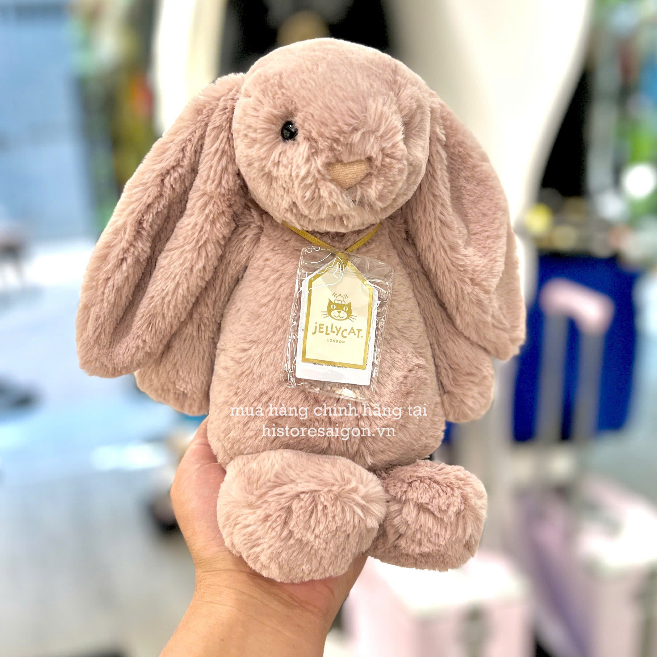 2579 - JellyCat Luxe Rosa Bunny 31cm - JellyCat Bashful Luxe Bunny Rosa Medium 31cm [HÀNG CHÍNH HÃNG]