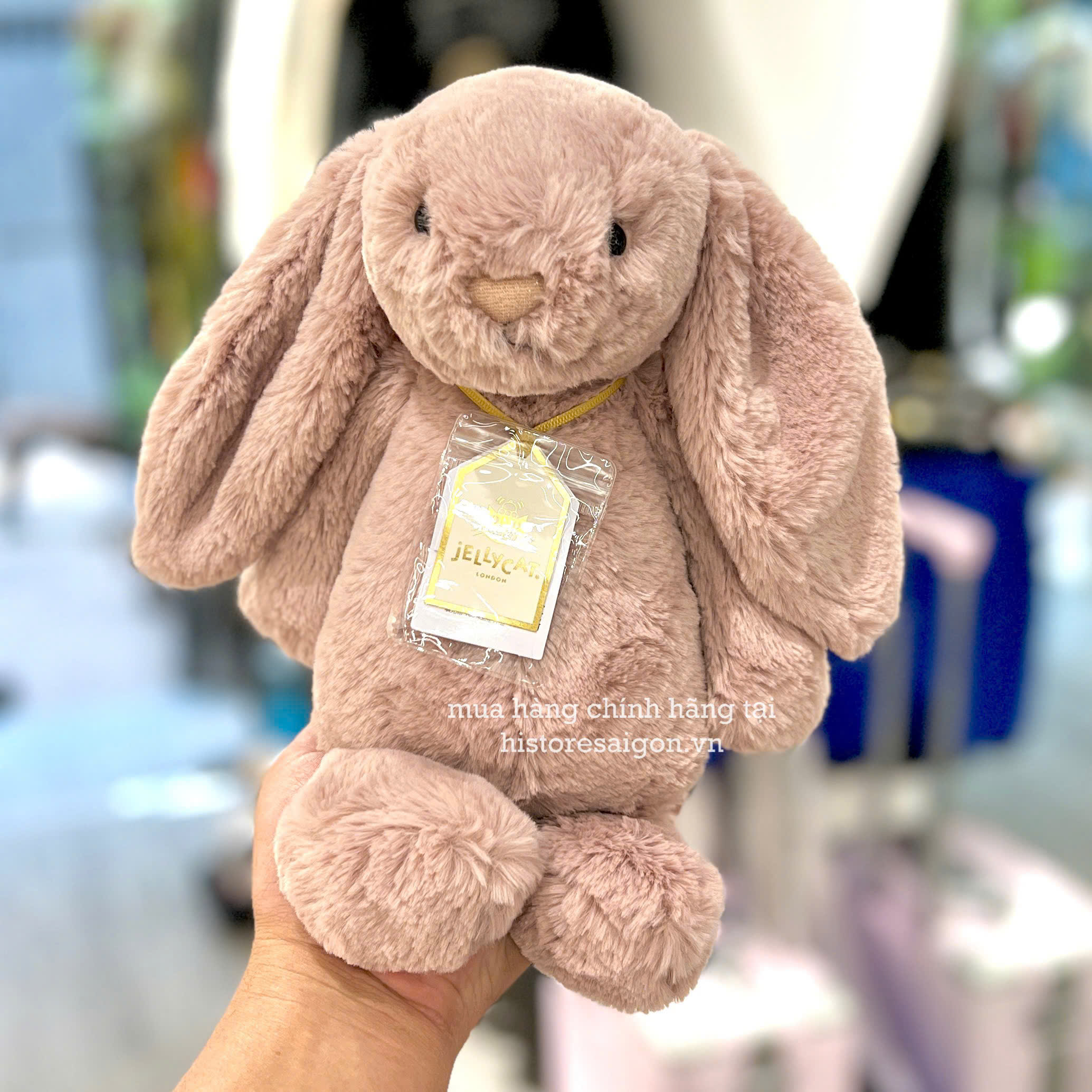 2579 - JellyCat Luxe Rosa Bunny 31cm - JellyCat Bashful Luxe Bunny Rosa Medium 31cm [HÀNG CHÍNH HÃNG]
